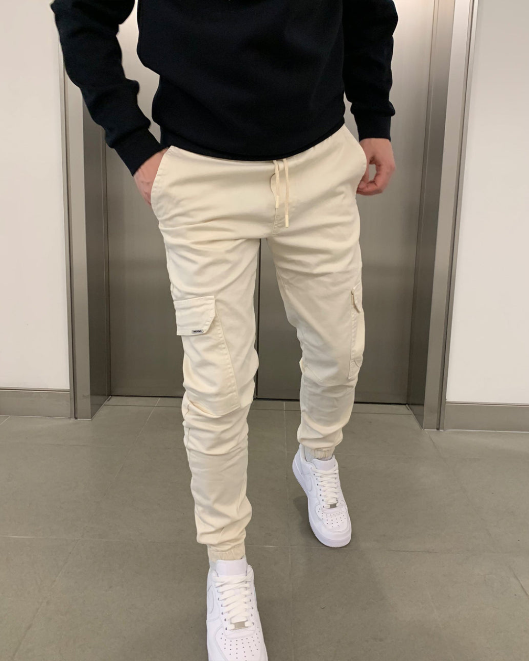 Bărbați bumbac Jogger Cargo Elasticated®