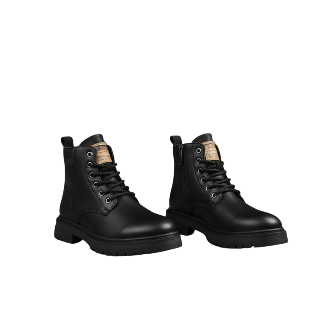 Bocanci bărbați stil militar cu talpă robustă