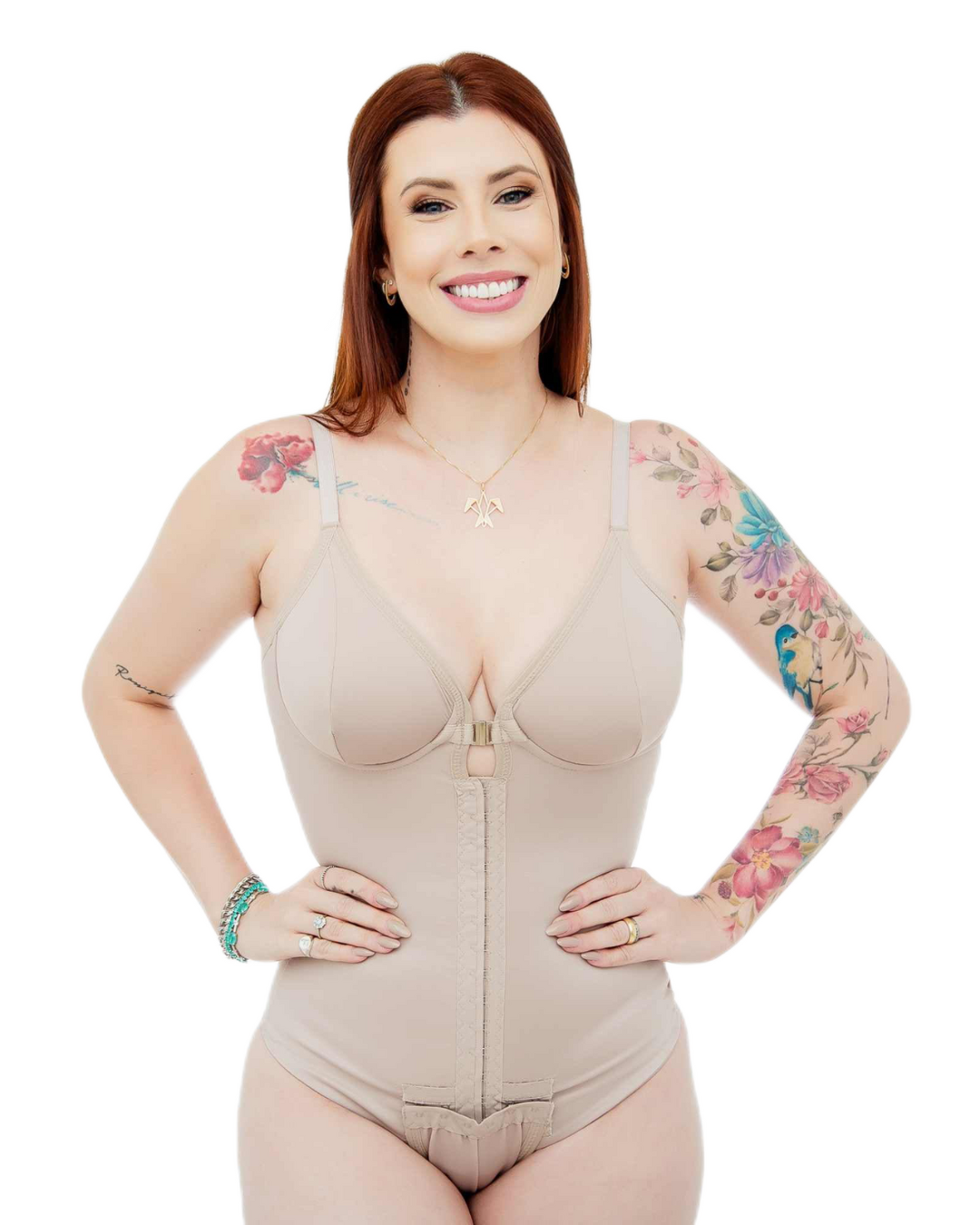 Modelarea Corpului cu Sutien de Înaltă Compresie și Închidere cu Fermoar®