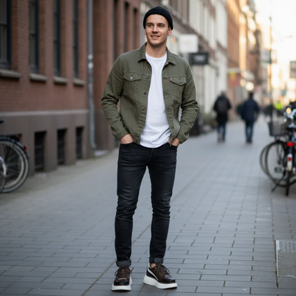 Adidași în stil urban cu talpă ergonomică pentru bărbați